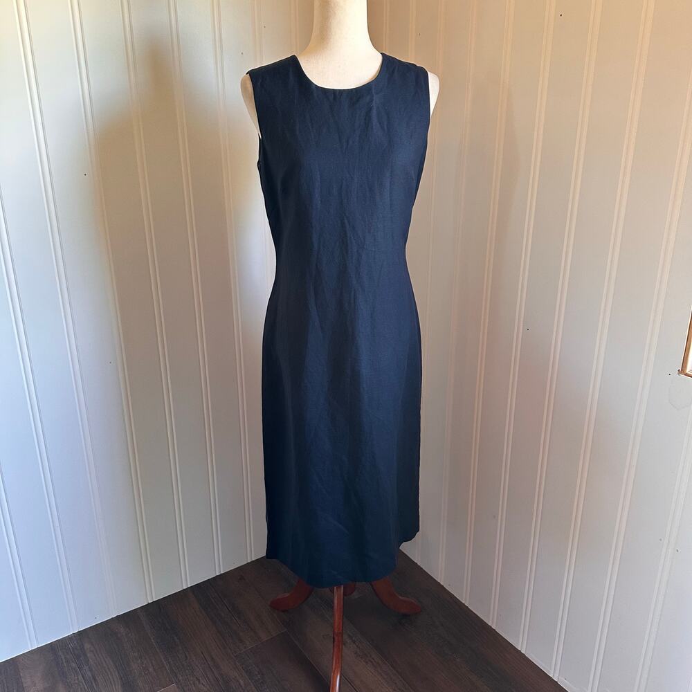 Vintage 90s Twee Blue Midi Dress 6p